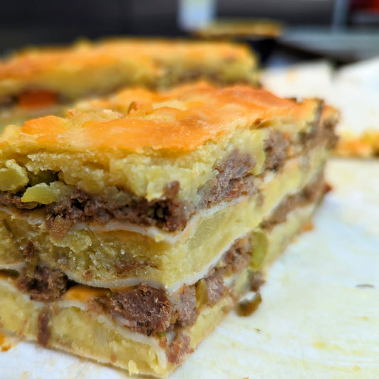 Savoury Crepe Cake - Shepherd's Pie